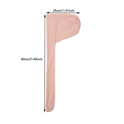 Turban Uni à Queue Longue – Bonnet Hijab Élastique Respirant Toutes Saisons