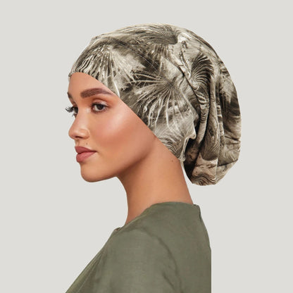Turban Hijab Imprimé Bohème – Bonnet Foulard Musulmane Femme