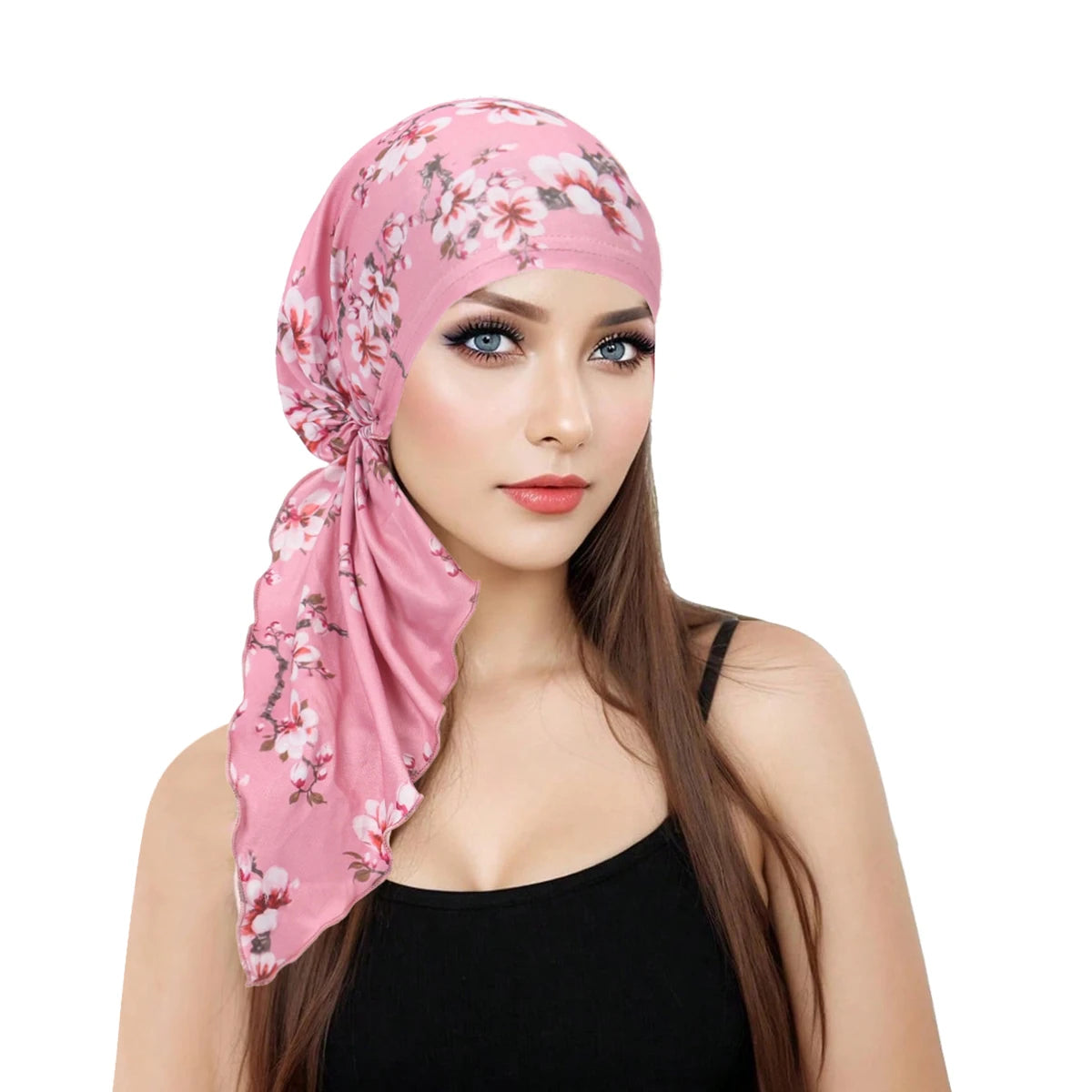 Turban Femme Doux – Bonnet Hijab Pré-Noué Imprimé Toutes Saisons