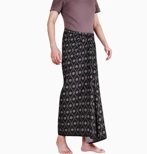 Sarong Longyi À Carreaux Homme - Malaisie, Myanmar (192x115cm)